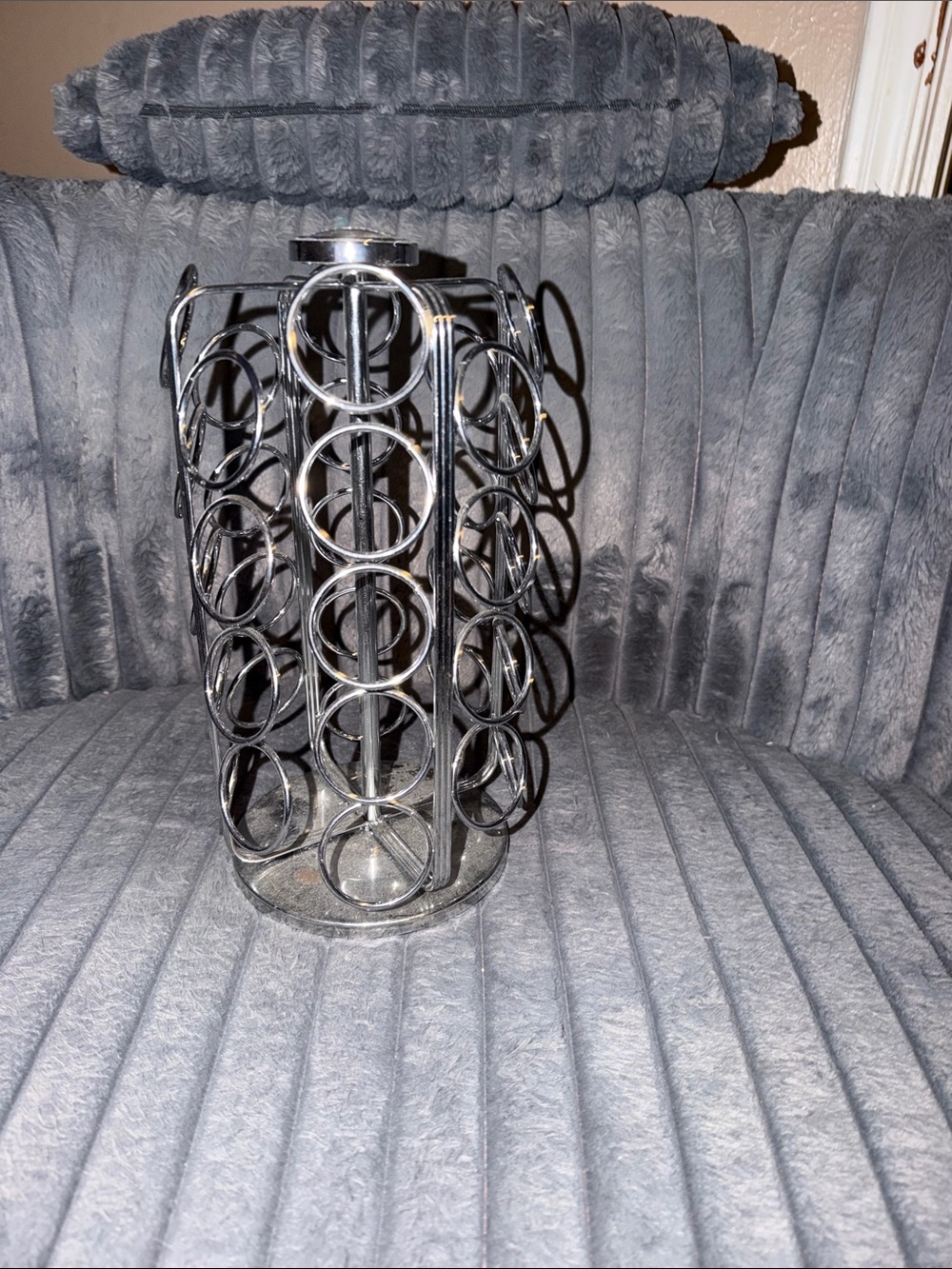 Keurig Chrome Capsule Coffee Pod Carousel Holder